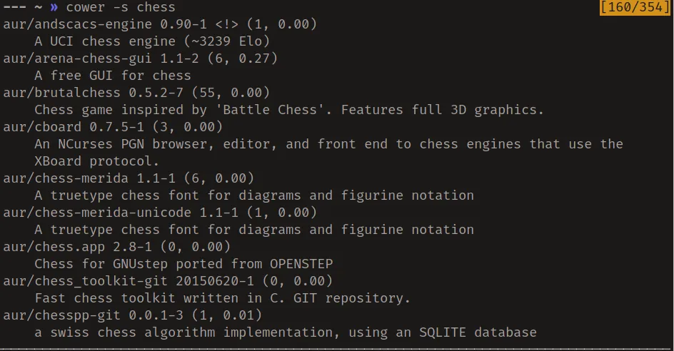 cower uncolored output
